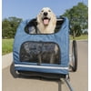 PetSafe Bicycle Trailer for Dogs, Includes Safety Tether & Pouches, Large, Blue