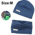 thumbnail image 1 of Conjunto de gorro y bufanda de lazo para bebés, niños y niñas, gorros tejidos de algodón suave para niños, gorro y bufandas con cuello para niños pequeños, 1 of 8