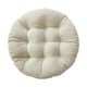 thumbnail image 3 of Cojín redondo para asiento de silla, suave, 55 x 55 cm, decorativo, lavable, cómodo para patio. Beige, 3 of 9