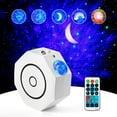 thumbnail image 1 of Star Projector, Octagon Galaxy Night Light Projector with Bluetooth Music Speaker, Moon, Rainbow, Laser Galaxy Projector w/ Remote Control for Bedroom/Party/Ceiling, Starry Projector for, 1 of 5