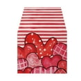thumbnail image 2 of Boovnll Valentines Day Table Runner, 13x71" Valentine's Day Printing Table Runner, Valentines Table Runner for Holiday Kitchen Dining Table, Party Decor, Valentines Day Decorations, 2 of 6