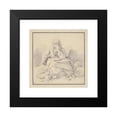 thumbnail image 2 of Jean-Honoré Fragonard 12x12 Black Modern Framed Museum Art Print Titled - Seated&nbsp;Woman, 2 of 5