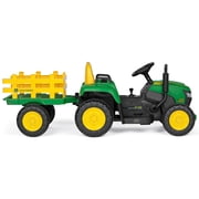 جرار ومقطورة Peg Perego John Deere Farm Power 12 فولت مع جهاز تحكم عن بعد