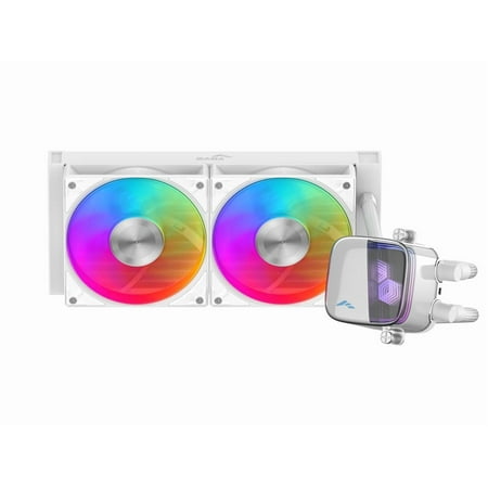 Sama L70White(240mm) 240mm ARGB Liquid CPU Cooler White Dual 120mm