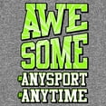 thumbnail image 2 of Boy's Lost Gods Awesome Anytime Performance Graphic Tee Charcoal Heather X Large, 2 of 4