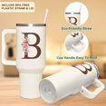 thumbnail image 3 of Personalized Gifts For Women - Personalized Gifts For Birthday, Christmas - Monogrammed Gifts Customized Gifts For Woman, Mom, Wife, Best Friend, Sister, Coworkers - Custom Tumbler With Handle 40oz, 3 of 6