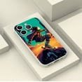 thumbnail image 4 of Moderno y resistente: Funda protectora plateada colorida y mate con estampado artístico caprichoso para iPhone 15 Pro Max 14 13 12 Pro 11, 4 of 4