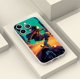 thumbnail image 4 of Moderno y resistente: Funda protectora plateada colorida y mate con estampado artístico caprichoso para iPhone 15 Pro Max 14 13 12 Pro 11, 4 of 4