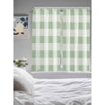 thumbnail image 4 of Sage Green Buffalo Check Living Room Curtains 72 Inches length, Farmhouse Plaid Modern Geometric Window Treatment Curtain Drapes, Light Filtering Drapes for Bedroom Laundry Room, 52"x72", 2 Panels, 4 of 7