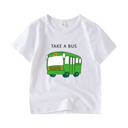 

Summer T Shirts For Toddler Kids Baby Boys Girls Cartoon Short Sleeve Crewneck Car Cartoon T Shirts Tops Tee Clothes For Children Outfits