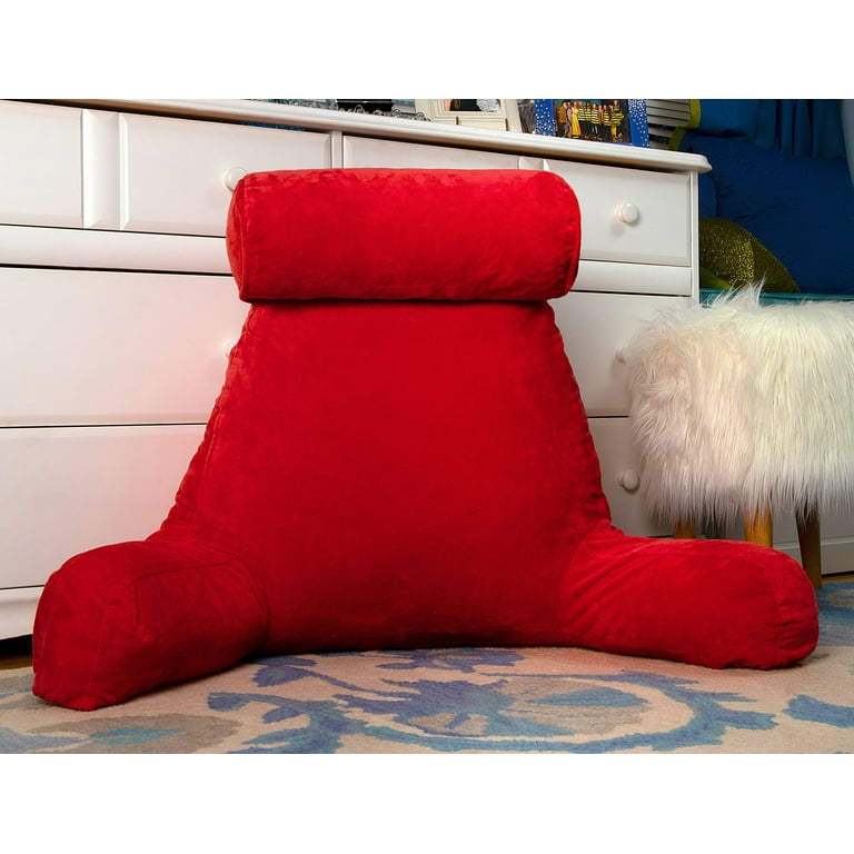 A Real Steal! Berry Red Velvet Designer Chair Lumbar Pillow by