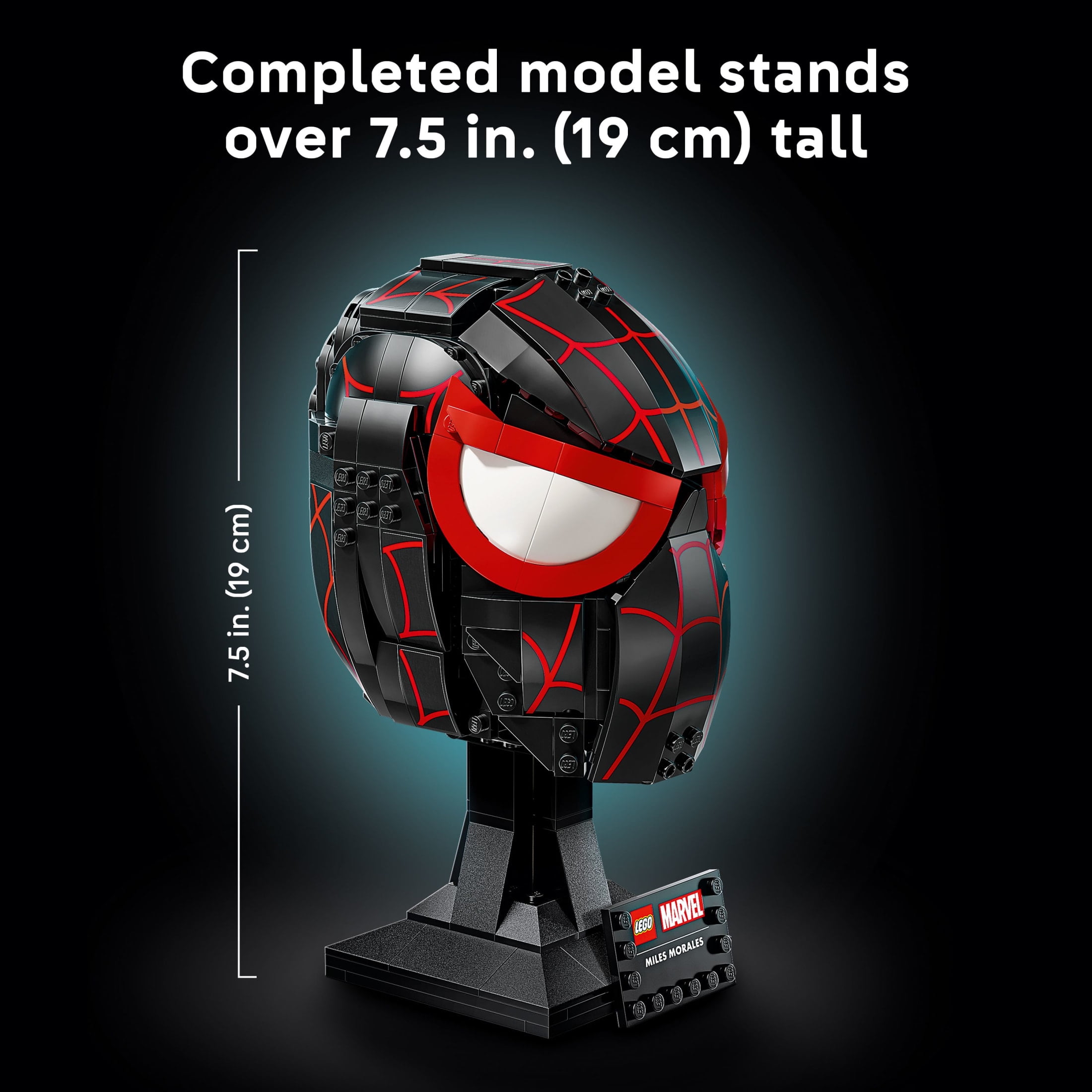 LEGO Marvel Miles Morales’ Mask Building Set - Spiderman Room Decor & Movie Collectible - Building Blocks for Adults, Ages 18+ - Gift for Birthdays - 76329