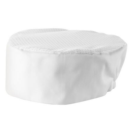

Ventilated Pillbox Hat 3.5 H White Regular Size 3 packs