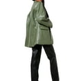 thumbnail image 5 of Faithtur Female Coat, Solid Color Tailored Collar Long Sleeve Suit Jacket, 5 of 6