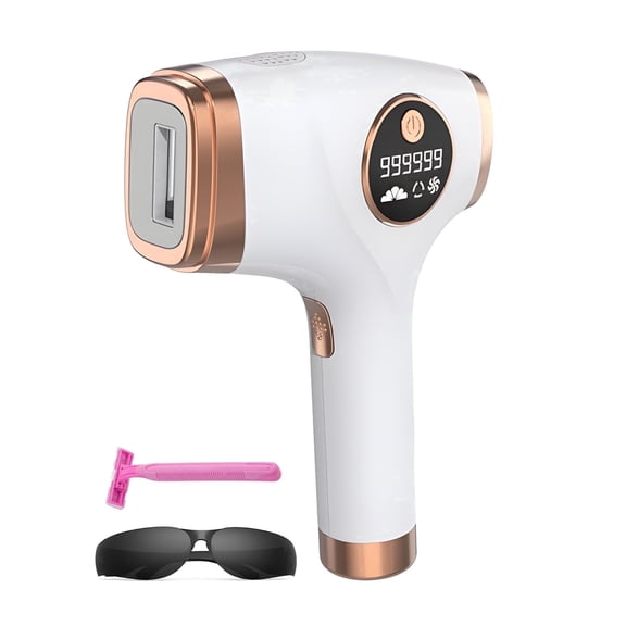 Laser Hair Removal for Women & Men, 999999 Flashes Painless IPL Hair Remover, Hair Removal Device for Armpits Legs Arms Bikini Line, White