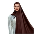 thumbnail image 2 of Aligament Women's Elegant Modest Muslim Islamic Ramadan Soft Lightweight Jersey Hijab Long Scarf,, 2 of 4
