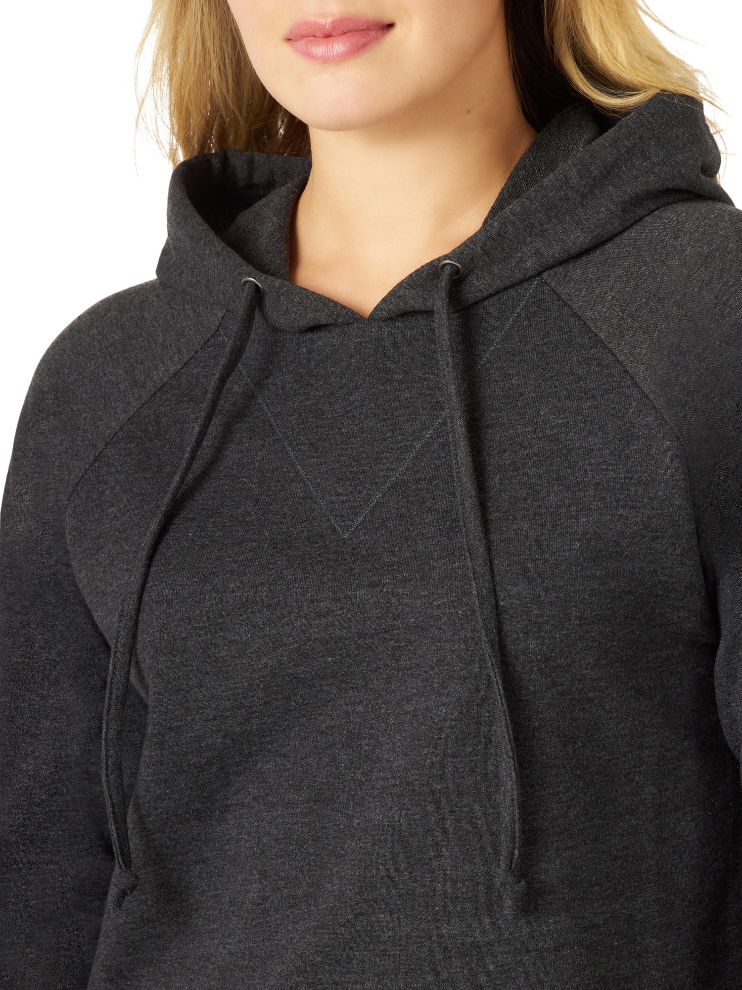Rock & Republic Women's Cropped Logo Hoodie Sweatshirt