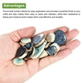 thumbnail image 4 of Uxcell 200g Ceramic Mosaic Tiles for Crafts Bulk, Pebble Blue and Green Ceramic Tiles for Mosaic Kits, 4 of 6