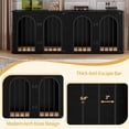 thumbnail image 2 of Hzuaneri Dog Crate Furniture for 2 Dogs, 63" Large Dog Kennel with Divider and Cushion for Medium Large Dogs, Double Dog Crate Furniture TV Stand, Black, 2 of 8