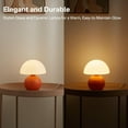 thumbnail image 3 of Mushroom Lamp Table Lamp for ,Desk Bedside Small Lamps for  Room Night Stands,Mushroom Decor Cute Mini Modern Mid Century Lamps, Aesthetic   Room Decor(Orange), 3 of 6
