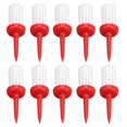 thumbnail image 2 of 10 Pcs T-Shirts de Golf Type Brosse Faible Résistance Plus de Distance Hauteur Constante T-Shirts en Plastique pour Entraînement de Golf Poignée Rouge Cheveux Blancs, 2 of 8