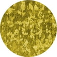 thumbnail image 1 of Ahgly Company Machine Washable Indoor Round Transitional Dark Yellow Green Area Rugs, 5' Round, 1 of 7