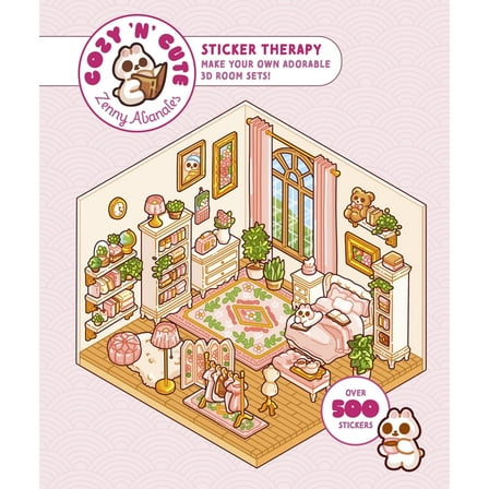 Cute 'n' Cozy Cute'n'cozy Sticker Therapy: Make Your Own Adorable 3D Room Sets: Over 500 Stickers!, (Paperback)