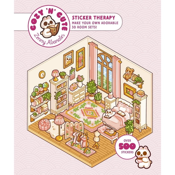 Cute 'n' Cozy Cute'n'cozy Sticker Therapy: Make Your Own Adorable 3D Room Sets: Over 500 Stickers!, (Paperback)