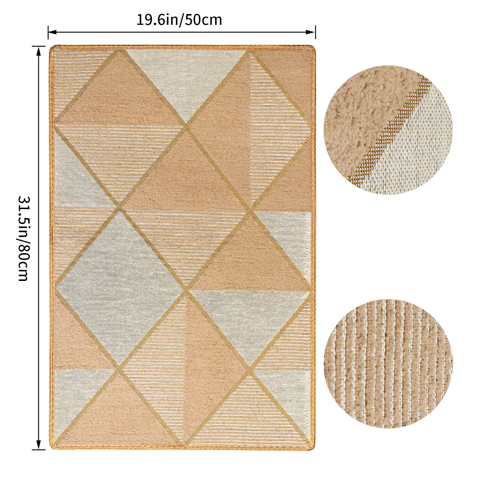 Giftgarden Indoor Door Mat, Beige, Back and Front Door Carpet, 19.6 x  31.5 Absorbent Non-Slip Soft Floor Inner Mat for Entrance, Entryway,  Patio, Geometric 