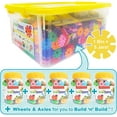 thumbnail image 2 of GFDYREE Brain Flakes 2500 Piece Build 'n' Build Kit - A Creative and Educational Alternative to Building Blocks - Wheel Pieces and Special Parts Included - A Great Stem Toy for Both Boys and, 2 of 7