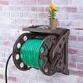 thumbnail image 2 of Liberty Garden 512 Wall Mounted Hose Reel with Shelf - Bronze, 2 of 4