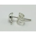 thumbnail image 6 of U8MO 100 pcs Half Ball 4mm Earring Ear Post Stud with Loop & Stopper Dangle Earring-Golden, 6 of 9