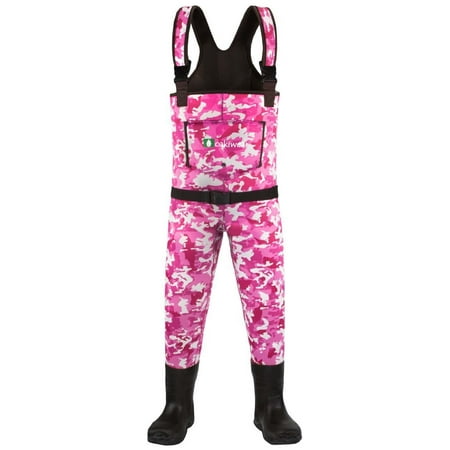 - Oakiwear Kid's Pink Camo 3T Neoprene Waders
