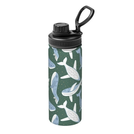 

Ocsxa Beautiful Whales Print 18oz Stainless Steel Water Bottle Unisex Water Bottle Insulated Sports Water Cup Flask for Cold Water Drinks/Sports/Travel/Car/School