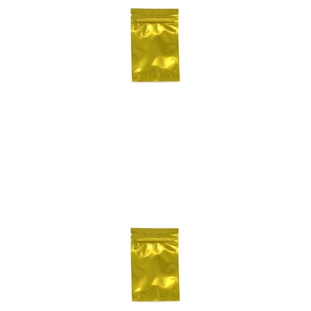 Cateissary 100 piezas de bolsa de papel de aluminio a prueba de fugas Ziplock bolsas de embalaje accesorio Type19 NO19