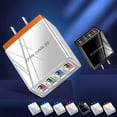 thumbnail image 2 of Hyper Charge Pro, Hyper Charge Pro Charger, 4-Port Quick Charge 3.0 Hub with Temp Control & Fast Charging, Phone Charger, Charge All Your Devices 4X Faster for Android and iPhone (1PCS, F), 2 of 10