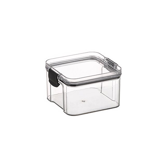 Inteprter Contenedor de almacenamiento de alimentos apilable, dispensador de refrigerador de plástico, organizador de aperitivos de cereales y frijoles, Organizadores de utensilios de cocina 460ML Inteprter HA059310-01