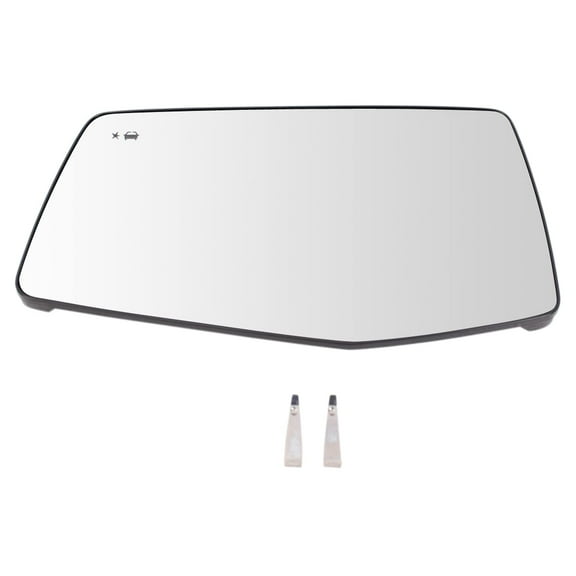 TRQ Left Mirror Glass Fits 2019-2021 Chevrolet Silverado 1500 GMC Sierra 1500 MGA03921