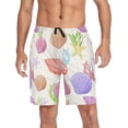thumbnail image 6 of Colorful Seashell Starfish Seaweed Bubble Pattern Mens Pajama Pants Shorts Sleepwear Lounge Men's Pajama Bottoms S-2XL Gift for Family, 6 of 7