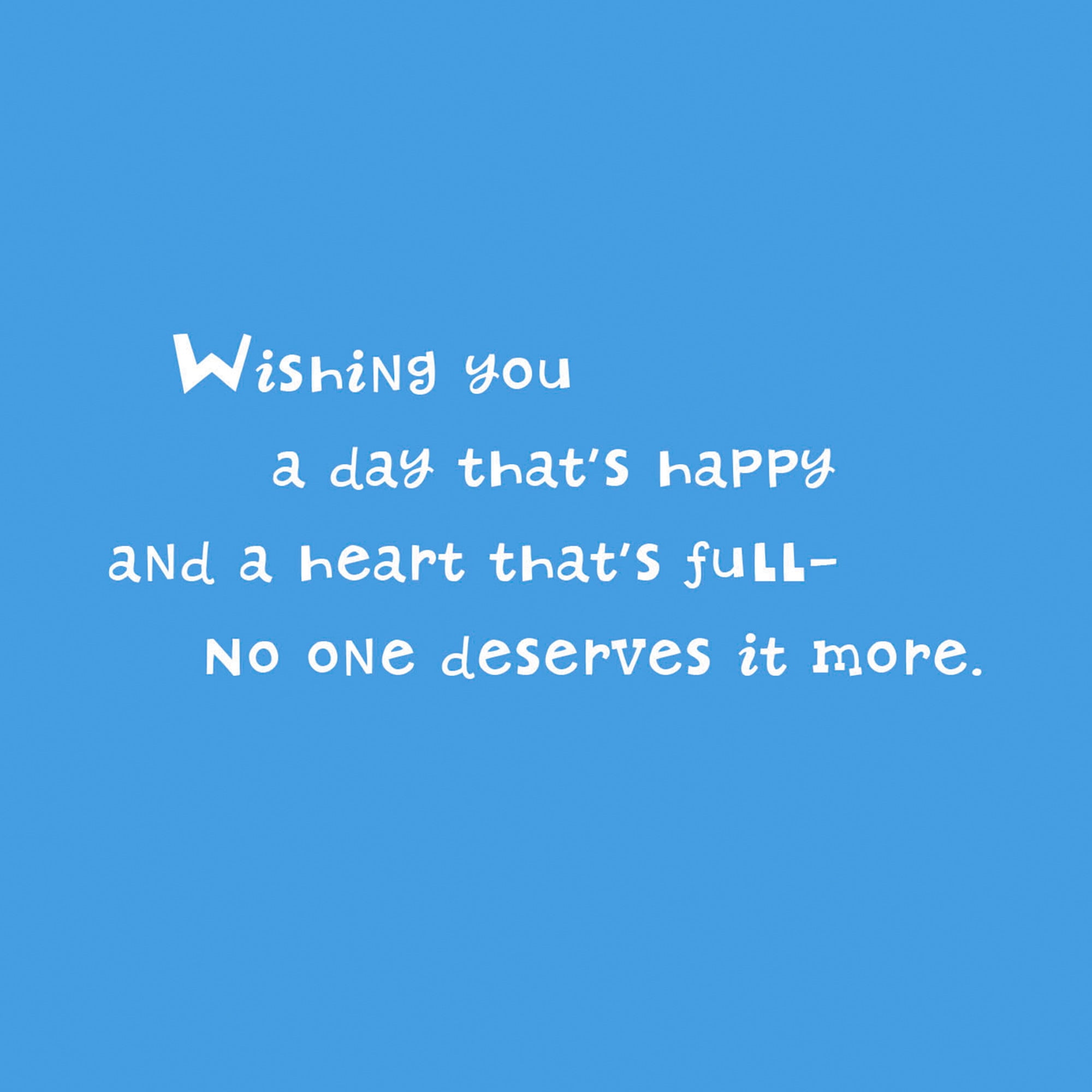 Hallmark Birthday Card (Wishing You a Full Heart)