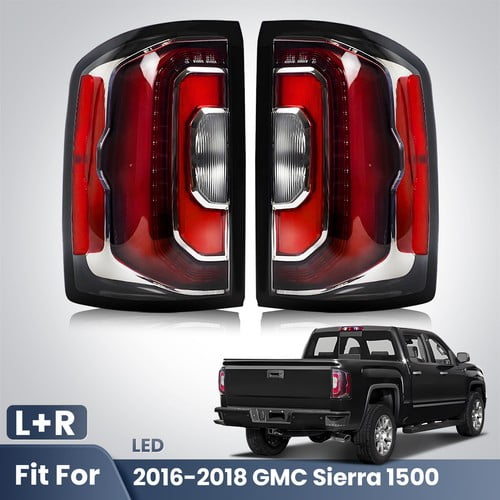 For 2016-2018 GMC Sierra 1500 LED Type Tail Light Brake Left Right Side Pair