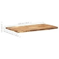 thumbnail image 3 of vidaXL Table Top Solid Acacia Wood 118x(50-60)x3.8 cm, 3 of 4