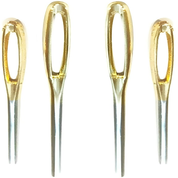 VANIDO Set of 4 Large Eye Blunt Needles for Yarn Sewing Darning,Wool Thick Hand Knitter