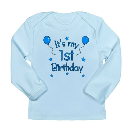 

CafePress - 1Stbdayblue Long Sleeve T Shirt - Long Sleeve Infant T-Shirt