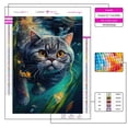 thumbnail image 3 of Pintura de diamantes de animales 5D, mosaico bordado de fantasía subacuática de gato, Kit completo de punto de cruz de diamantes de imitación, decoración del hogar, 3 of 4
