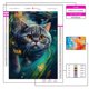 thumbnail image 3 of Pintura de diamantes de animales 5D, mosaico bordado de fantasía subacuática de gato, Kit completo de punto de cruz de diamantes de imitación, decoración del hogar, 3 of 4