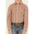 thumbnail image 3 of Panhandle Rough Stock® Youth Boy's Long Sleeve Rust Snap Shirt RSBSOSRYTJ-90, 3 of 4