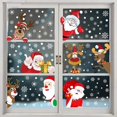 thumbnail image 3 of Pegatinas navideñas de Papá Noel para ventana, adornos de pared, colgante de Feliz Navidad para decoración del hogar, calcomanía de vidrio de Año Nuevo, 3 of 4