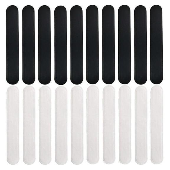 FELTECHELECTR 40pcs Hat Liner Sweatband Non woven Fabric Black for Daily Use