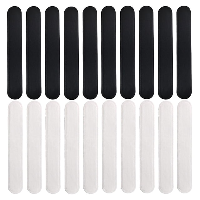 40pcs Practical Hat Sweat Pad Collar Simple Caps Absorbing Sheet Sweatband